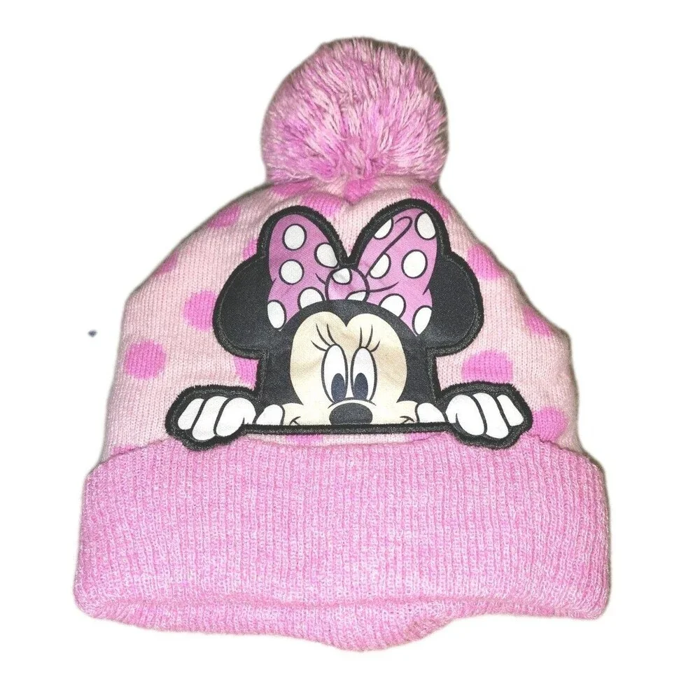 Baby Girl Hat Bundle: Millymook Floral Bucket Hat & Disney Minnie Mouse Beanie